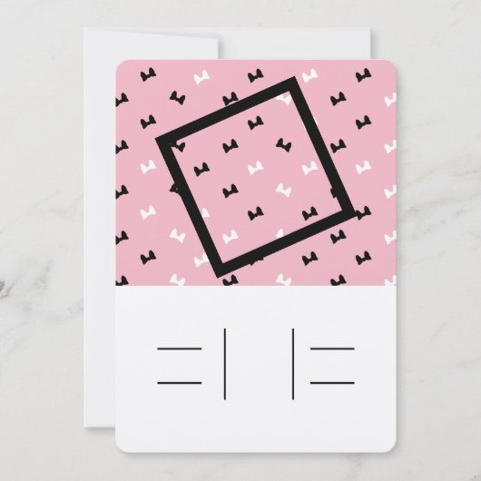 Powbogen-uitnodiging voor pooidop kaart (Voorkant)