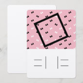 Powbogen-uitnodiging voor pooidop kaart (Voorkant / Achterkant)