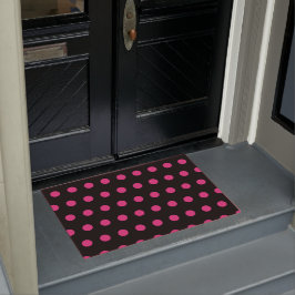 Powdderklep (zwart en neonroze) deurmat