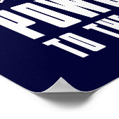 Powder aan het volk poster (Hoek)