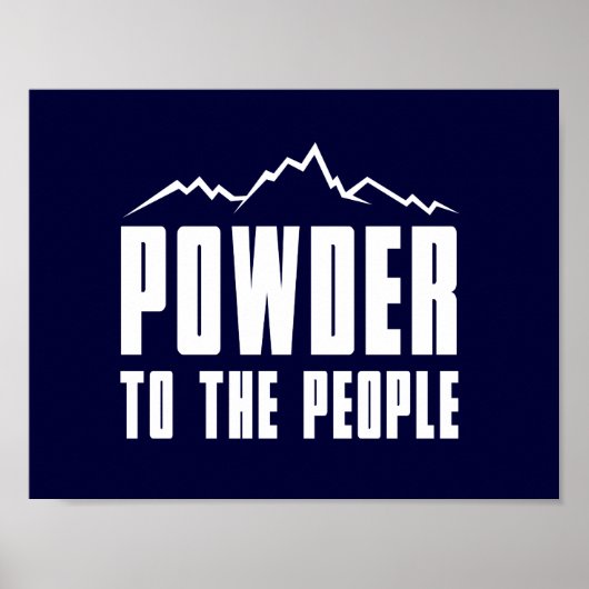 Powder aan het volk poster (Voorkant)