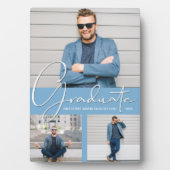 Powder Blue Afstuderen Foto Fotoplaat (voorkant)