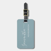 Powder Blue Bagagelabels Weddenschappen Table Plan (Voorkant verticaal)