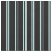 Powder Blue & Black Lined Pattern Stof (Close Up)