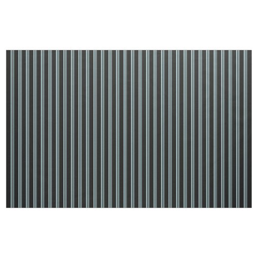 Powder Blue & Black Lined Pattern Stof (Fat Quarter)