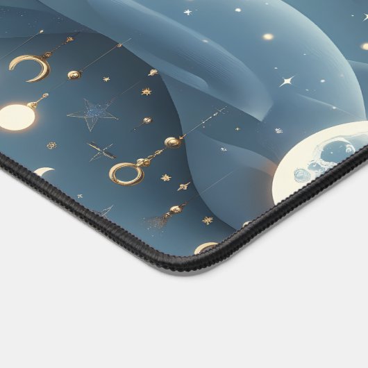 Powder Blue Celestial Moon Phases Calm Bureaumat (Hoek)