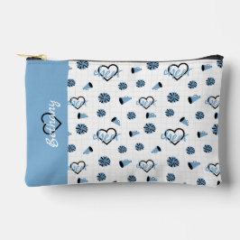 Powder Blue Cheer Hearts, Pom Poms, Megafone Etui