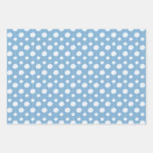 Powder Blue Cheerleader Pom Pom Pattern Inpakpapier Vel (Voorkant)