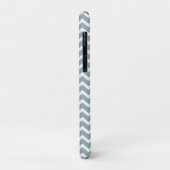 Powder Blue Chevrons Patroon Case-Mate iPhone Case (Achterkant/links)
