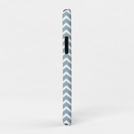 Powder Blue Chevrons Patroon Case-Mate iPhone Case (Achterkant/rechts)