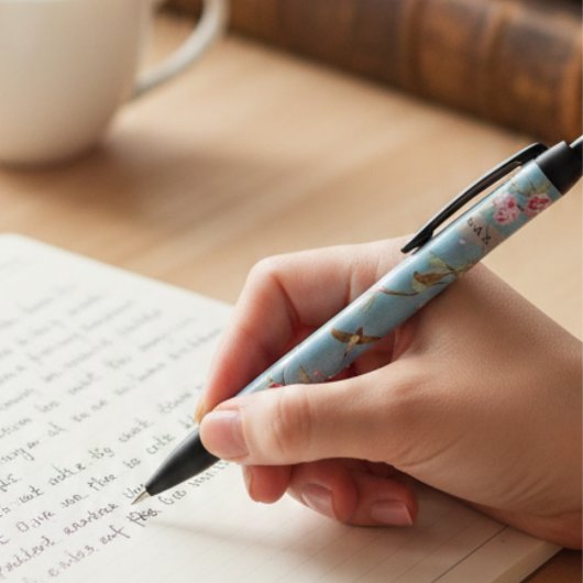 Powder Blue Chinoiserie Archive Scholar Pen