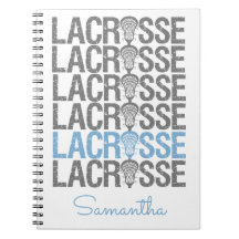 Powder Blue Distress Lacrosse Word