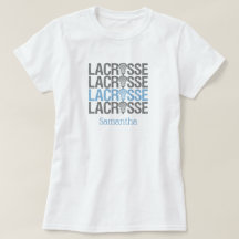 Powder Blue Distress Lacrosse Word