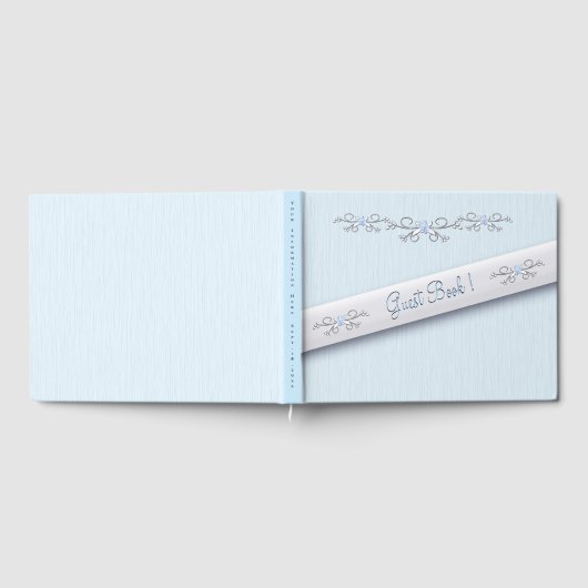 Powder Blue Eenvoudig gastboek Gastenboek (Volledig)