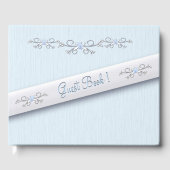 Powder Blue Eenvoudig gastboek Gastenboek (Voorkant)