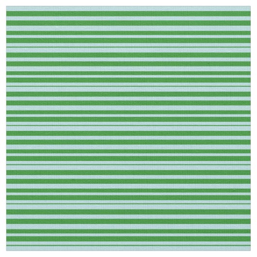 Powder Blue en Forest Green Lines Stof (Close Up)
