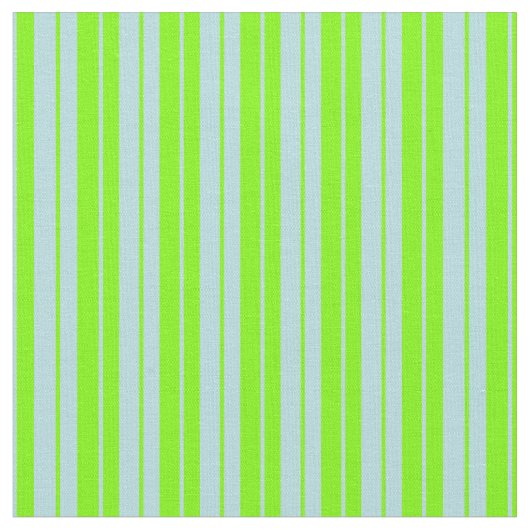 Powder Blue en Green Pattern of Stripes Stof (Close Up)