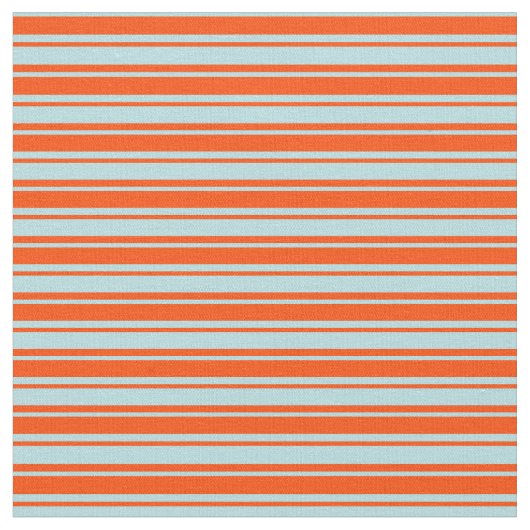 Powder Blue en Red Lined Pattern Stof (Close Up)