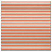 Powder Blue en Red Lined Pattern Stof (Swatch)