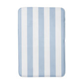 Powder Blue en White Striped Bath Mat (Voorkant Verticaal)