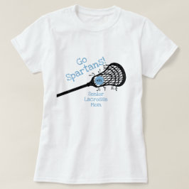Powder Blue Go Team Lacrosse mama T-shirt
