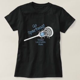 Powder Blue Go Team Lacrosse mama T-shirt
