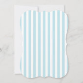 Powder Blue Grey Nautical Wedding Invitation Kaart (Achterkant)
