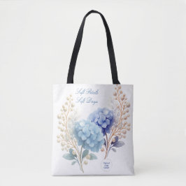 Powder Blue Hydrangea Waterverf Klantloyaliteit Tote Bag
