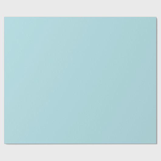 Powder Blue Matte Wrapping Paper Cadeaupapier (Vlak)