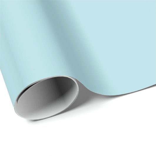 Powder Blue Matte Wrapping Paper Cadeaupapier (Rol Hoek)