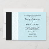 Powder Blue Modern Magnetic Wedding Invitation Magnetische Uitnodiging (Voorkant)