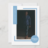 Powder Blue Photo Modern Photo Afstuderen (Voorkant)