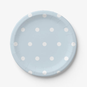 Powder Blue Polka Dot Paper Bord