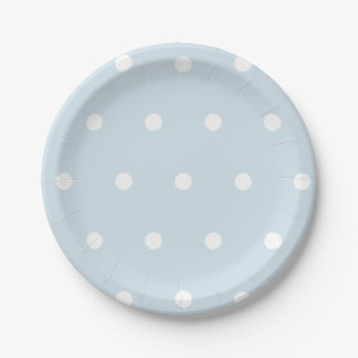 Powder Blue Polka Dot Paper Bord