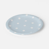 Powder Blue Polka Dot Paper Bord (Gekanteld)