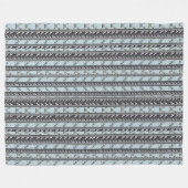 Powder Blue Poppes Multi Orchid Stripe Blanket Fleece Deken (Voorkant (Horizontaal))