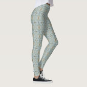 Powder Blue Poppy Mirror Leggings, Los Angeles Leggings (Rechts)
