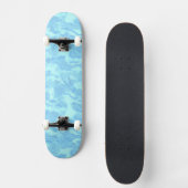 Powder Blue Ripple Persoonlijk Skateboard (Voorkant)