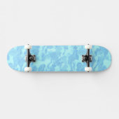Powder Blue Ripple Persoonlijk Skateboard (Horizontaal)