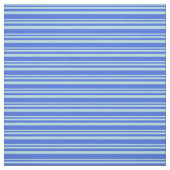 Powder Blue & Royal Blue Lines Pattern Stof (Swatch)