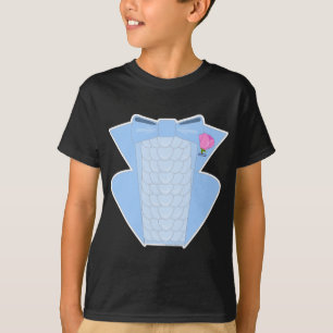 Powder Blue Ruffle Tuxedo T-shirt