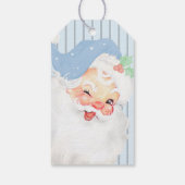Powder Blue  Santa Wink kerstcadeaus Cadeaulabel (Achterkant)