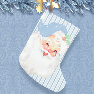  Powder Blue  Santa Wink kerststop Kleine Kerstsok