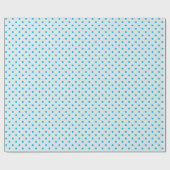 Powder Blue & Sky Blue Polka Dot Wrapping Paper Cadeaupapier (Vlak)