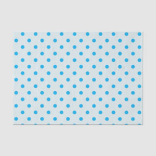 Powder Blue & Sky Blue Polka Dots Papier