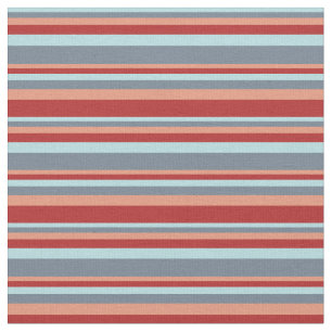 Powder Blue, Slate Grey, Dark Salmon en Red Stof