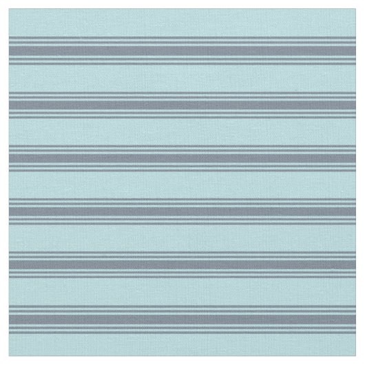 Powder Blue & Slate Grey Pattern of Stripes Stof (Close Up)