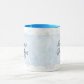 Powder Blue Snowflake Season's Greetings Mok (Midden)