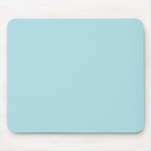 Powder Blue Solid Color Design (B0E0E6) Sjabloon Muismat (Voorkant)