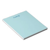 Powder Blue Solid Color Notitieblok (Schuin)
